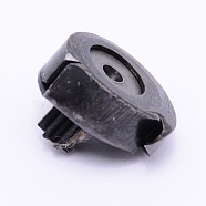 Iron Bobbin Case, Cop Latch, Spindle Shaft, for Shoes Repaired Machine, Platinum, 19.5x21x17mm, Hole: 2.5mm(AJEW-WH0126-67)