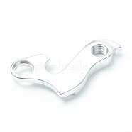 (Clearance Sale)Aluminum Tail Hook, Variable Speed Hook, Bicycle Accessories, Silver, 68x40x8mm, Hole: 9mm and 10mm(FIND-WH0069-56)