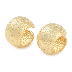 Brass Cuff Earring for Women, C-Shaped, Real 18K Gold Plated, 20.5x14mm(EJEW-S225-14G-02)