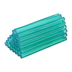 Plastic Glue Gun Sticks, Sealing Wax Sticks, Hot Melt Glue Adhesive Sticks for Vintage Wax Seal Stamp, Cyan, 10x0.7cm(DIY-C044-01D)