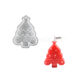 Christmas Theme DIY Silicone Candle Molds, for Candle Making, Christmas Tree, 91x71x22mm(SIMO-H021-01B)