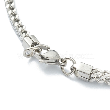 304 Stainless Steel Wheat Chain Necklaces(NJEW-I245-08C-P)-3