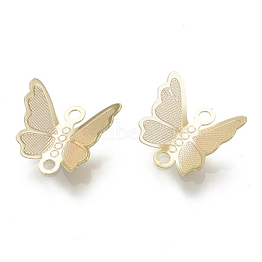 Real 18K Gold Plated Butterfly Brass Links