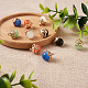 Fashewelry 10 pièces 5 couleurs breloques en verre oeil de chat(CE-FW0001-01)-6