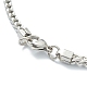 304 Stainless Steel Wheat Chain Necklaces(NJEW-I245-08C-P)-3