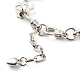 Heart Angel Clover Flowers European Bracelet for Teen Girl Women(BJEW-JB06849-03)-5