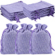 sacs en polyester imitation toile de jute sacs à cordon(ABAG-BBC0001-02B-03)-1