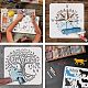 PET Hollow out Drawing Painting Stencils Sets for Kids Teen Boys Girls(DIY-WH0172-634)-4