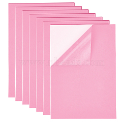 Sponge EVA Sheet Foam Paper Sets, With Adhesive Back, Antiskid, Rectangle, Pink, 30x21x0.1cm(AJEW-BC0006-28D)
