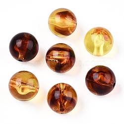 Transparent Acrylic Beads, Round, Sienna, 15.5mm, Hole: 2mm(TACR-N018-03D)