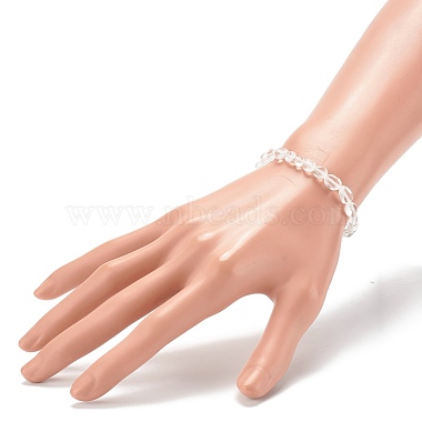 Natural Quartz Crystal Beaded Stretch Bracelets for Kids(BJEW-JB06250-09)-3