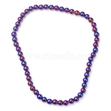 Non-magnetic Synthetic Hematite Beads Strands(G-S096-6mm-6)-3