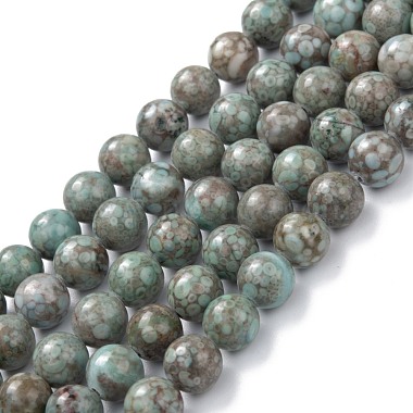 Cadet Blue Round Maifanite Beads