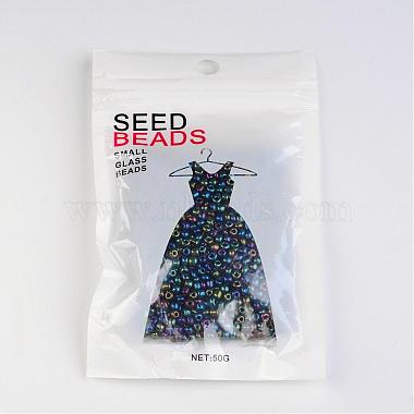 8/0 electrochapado perlas de semillas de vidrio redondo del iris(X-SEED-A009-3mm-605)-3