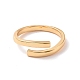 Bague de manchette ouverte en laiton à ligne simple pour femme(RJEW-P034-08G)-2