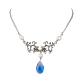 Pearl & Glass Pendant Necklaces(NJEW-JN04669)-1