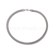 304 Stainless Steel Snake Chain Necklace with Lobster Claw Clasps for Men Women, Stainless Steel Color, 25.59 inch(650mm), Wide: 10mm(STAS-K249-03C-P)