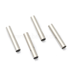 304 Stainless Steel Tube Beads, Stainless Steel Color, 10x2mm, Hole: 1.5mm(STAS-H158-A05-P)