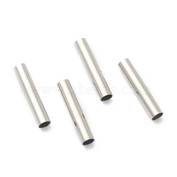 Tarnish Resistant 304 Stainless Steel Tube Beads, Stainless Steel Color, 10x2mm, Hole: 1.5mm(STAS-H158-A05-P)