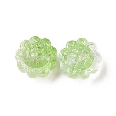 Transparent Spray Painted Glass Beads(GLAA-I050-06D)-2