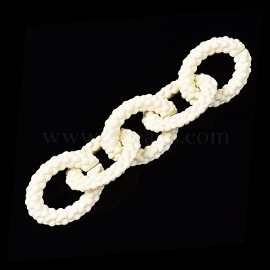 Spray Painted CCB Plastic Linking Rings(CCB-Q091-011F)-4