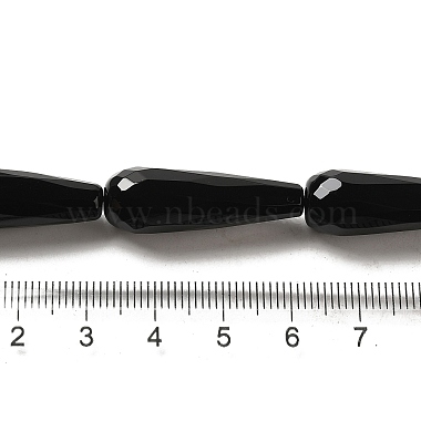 Black Onyx Beads Strands(G-E039-FD1-30x10mm)-2