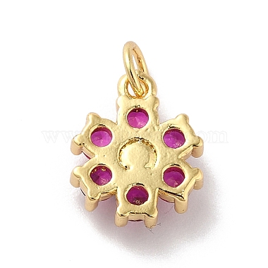 Rack Plating Brass Micro Pave Cubic Zirconia Charms(KK-A160-22E-G)-2