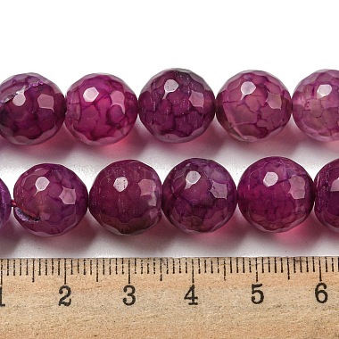 Faceted Natural Dragon Veins Agate Beads Strands(X-G-F447-12mm-L02)-5