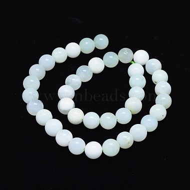 Natural Green Opal Beads Strands(G-O180-07-10mm)-2