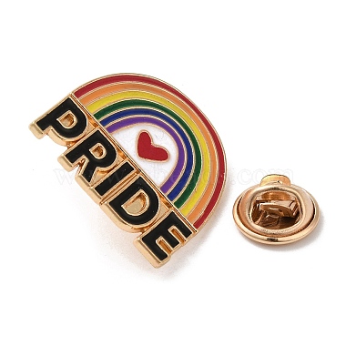 Pride Rainbow Theme Enamel Pins(JEWB-G031-01U)-3