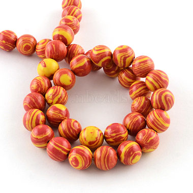 Dyed Synthetical Gemstone Round Bead Strands(G-Q939-01A-M)-3