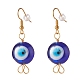 Lampwork Evil Eye Dangle Earrings(EJEW-JE04812)-1