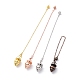 Rack Plating Brass Pointed Dowsing Pendulum Pendants(KK-K335-01)-1