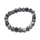 Natural Netstone Bead Stretch Bracelets(X-BJEW-K212-A-021)-1