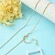 Brass Round Snake Chain Necklace for Men Women(MAK-YW0001-09)-5