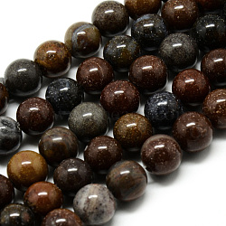 Natural Mookaite Beads Strands, Round, 4~4.5mm, Hole: 1mm, about 90~95pcs/strand, 15.5 inch(G-Q462-48-4mm)