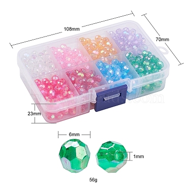 Eco-Friendly Transparent Acrylic Beads(TACR-YW0001-50)-3