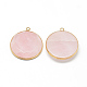 Colgantes naturales de cuarzo rosa(G-Q967-03)-2