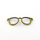 Glasses/Spectacles Tibetan Style Alloy Pendants(TIBEP-R344-77AB-LF)-1