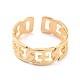 Ионное покрытие (ip) 304 крестообразное кольцо из нержавеющей стали для женщин(RJEW-L103-24G)-2