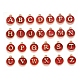Letra inicial a ~ z encantos de esmalte del alfabeto(ENAM-Q437-08)-1