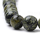 Perles en pierre de serpentine naturelle / dentelle verte(X-G-S259-15-8mm)-3