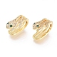 Brass Micro Pave Cubic Zirconia Cuff Earrings(EJEW-G279-08G)-1