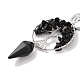 Natural Obsidian Keychain(KEYC-K022-01P-15)-2