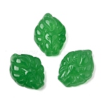 Dyed Natural White Jade Carved Nine Tailed Fox Links Connector Charms, Green, 19~20x13.5~15x6~9.5mm, Hole: 1~1.2mm(G-D105-01A)