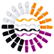 CHGCRAFT Halloween Theme 20 Bundles 4 Colors Single Face Velvet Ribbon, Mixed Color, 5/8 inch(16mm), 5 bundles/color(OCOR-CA0001-05)