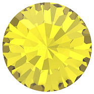 Preciosa&reg MAXIMA Crystal Round Stones, Czech Crystal, Dura Foiling, Round(431 11 615 Chaton), 80310 Citrine, SS18(4.2~4.4mm)(Y-PRC-RBSS18-80310)