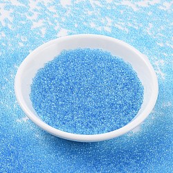 MIYUKI Round Rocailles Beads, Japanese Seed Beads, (RR148) Transparent Aqua, 11/0, 2x1.3mm, Hole: 0.8mm, about 5500pcs/50g(SEED-X0054-RR0148)