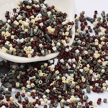 Baking Paint Glass Seed Beads, Cylinder, Saddle Brown, 2x1.5mm, Hole: 1mm, about 50398pcs/pound