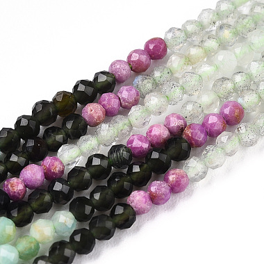 un mélange naturel de perles de pierres précieuses brins(G-D080-A01-03-08)-4